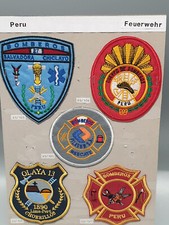 Insigne manchon patch brigade pompiers du Pérou bombardiers Olaya Lima chorrillos
