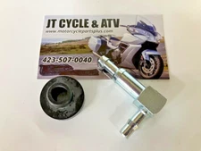 Fuel Elbow 1/4" Line 90 Degree Gas Tank Fitting Inlet Metal with Rubber Grommet