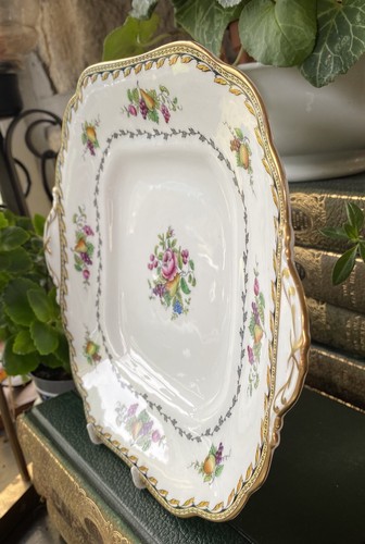 AYNSLEY Tea Cup Saucer Set #4118 Fruit Grapes Flowers 29pc - SUPERB Antique - Picture 11 of 17