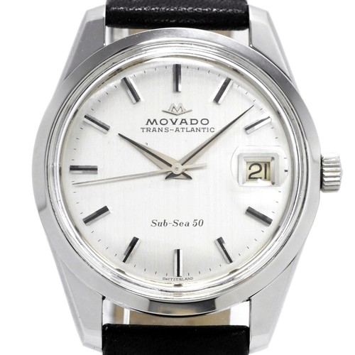 Movado Transatlantic Sub-Sea 50 298-704-J512 Mano a Carica 1960s - Foto 2 di 11