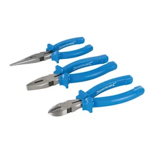 Pliers Set 6" Long Nose Combination Side-Cutting 160mm Silverline 427610 - 3PC