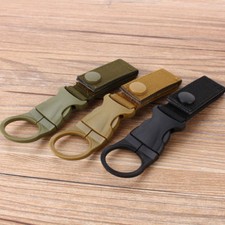 Water Holder Clip Carabiner Tactical Webbing Buckle Strap Clip Military 2 pcs