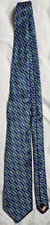Robert Talbott Men's Green Purple Abstract Design Tie Imported Silk Made In USA