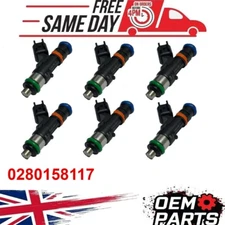 6X FUEL INJECTORS FOR AUDI A4 A6 S4 VW GOLF PASSAT R32 VR6 V6 TURBO UPGR 52LB