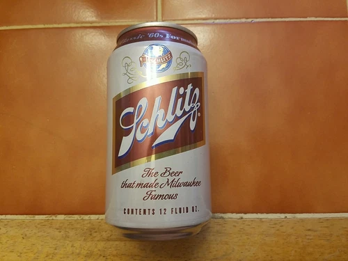 Obsolete Schlitz "Classic '60's Fomula 12oz beer can