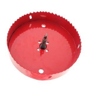 16-220mm Red Bi-metal Hole Saw Cutter Drill Bit For FVT Deck Light Metal Pipe 16-220mm Red Bi-metal Hole Saw Cutter Drill Bit For FVT Deck Light Metal Pipe