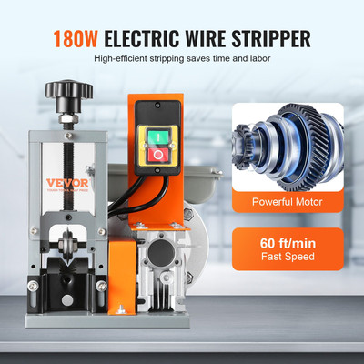 VEVOR Automatic Wire Stripping Machine - Electric Motorized Cable Stripper for S