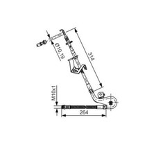 Bosch 1 987 481 427 Bremsschlauch Vorne Links für Citroën C5 III Peugeot 407
