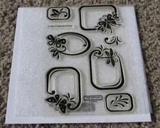 New Close to My Heart C1224 Fluttering Frames Stamp Set CTMH