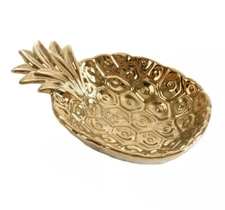 Pampa Bay Get Gifty Porcelain Bowl - Gold, Bowl Only EUC