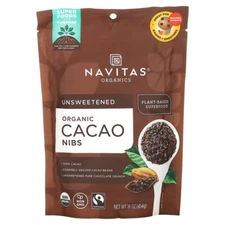 Navitas Organics Organic Cacao Nibs, 16 oz, BB 11/25