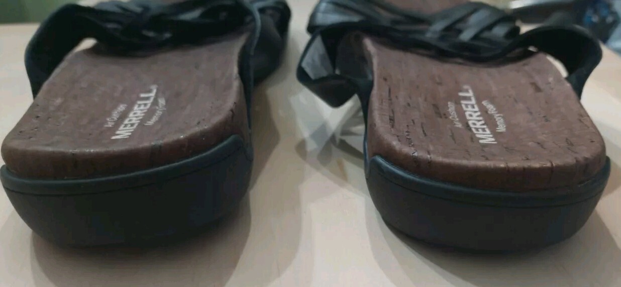 Merrell Sandali dettagliati in pelle intrecciata District Mahana Nero 10