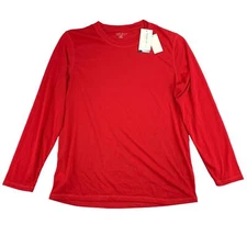 Perry Ellis Mens Portfolio Jersey Long Sleeve Pajama T-Shirt Red XL