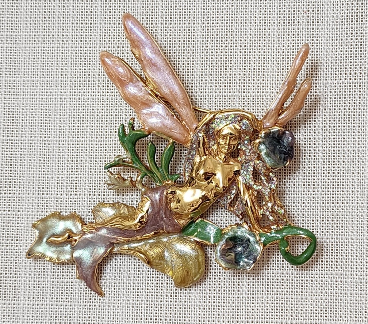 WOW! VINTAGE KIRKS FOLLY MORNING GLORY FAIRY BROOCH * | eBay