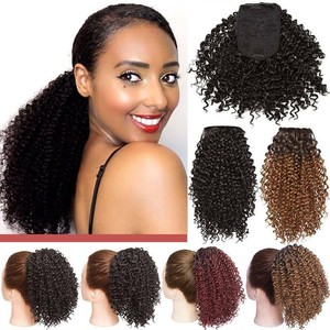 Sexy Synthetic Curly Ponytail Afro Kinky Hair Drawstring Ponytail