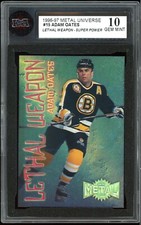 1996-97 Metal Universe #15 Adam Oates Lethal weapon Super Power KSA 10 Gem Mint