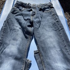 Levis Denizen 218 Slim Straight Fit Boys Size 16 Regular Blue Jeans Dark Wash