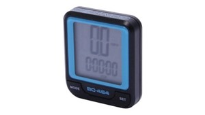 CONTEC Fahrradcomputer "CBC-464" neoblue / schwarz 8 Funktionen Kabel