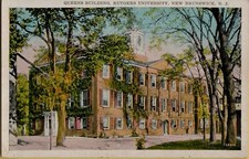 1920s Queens Building Rutgers University New Brunswick NJ Postcard USA Made