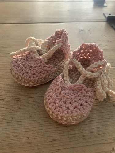 Patucos Bebé Sandalia Esparteña 3/6 Meses Zapato Alpargata Recién Nacido Rosa - Imagen 2 de 6
