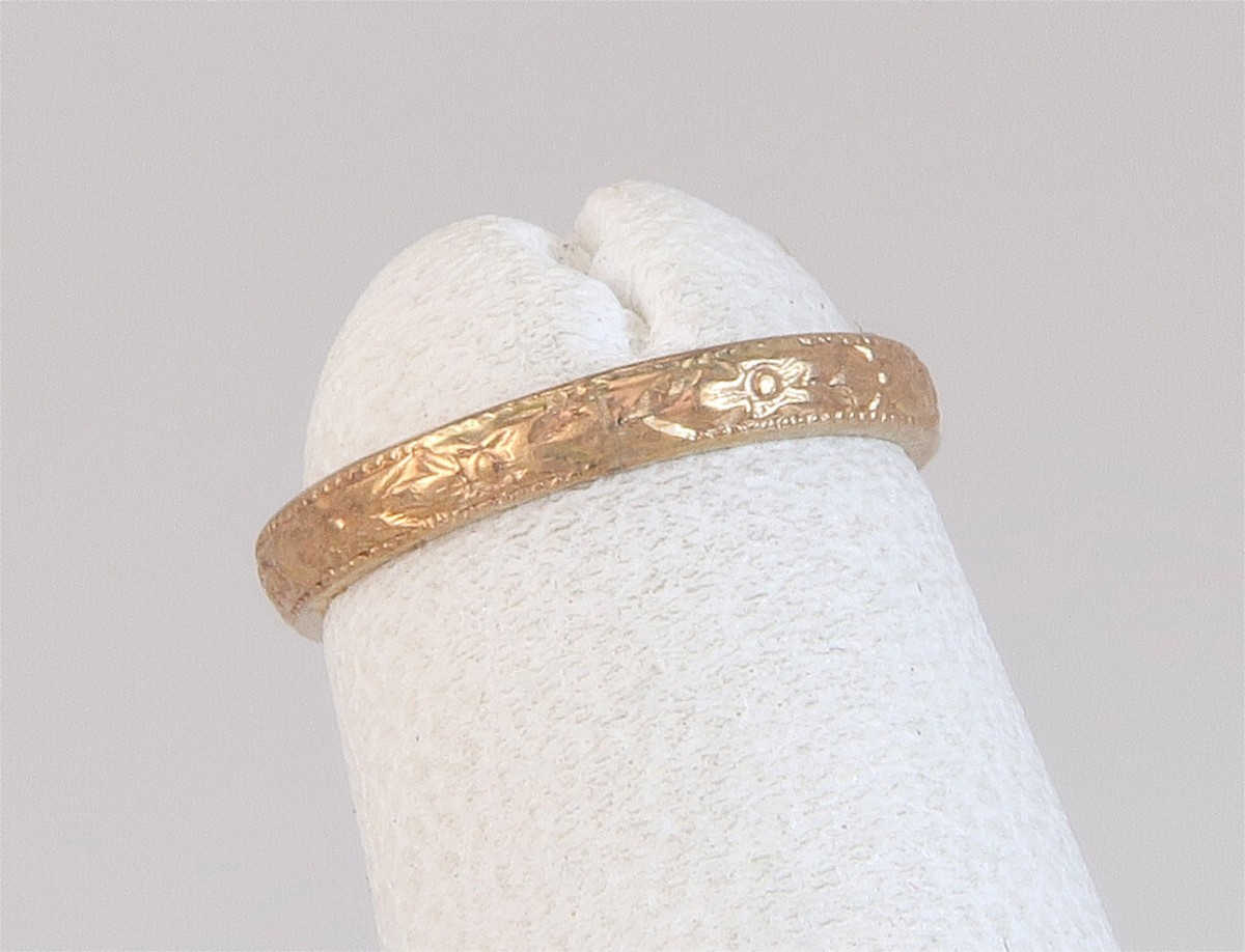 Estate Antique Art Deco A&Z 10K Yellow Gold Child Infant
