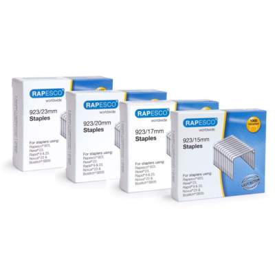 Rapesco Heftklammern 923 für Blockheftgerät, 1000 er Pack Tackerklammern 