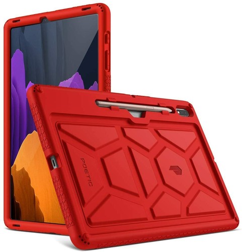 Silicone Tablet Case Fit Samsung Galaxy Tab S7 Plus Kids Friendly Cover - 第 1/9 張圖片