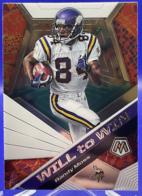 2020 Panini Mosaic Randy Moss Will to Win  #WW20 Minnesota Vikings
