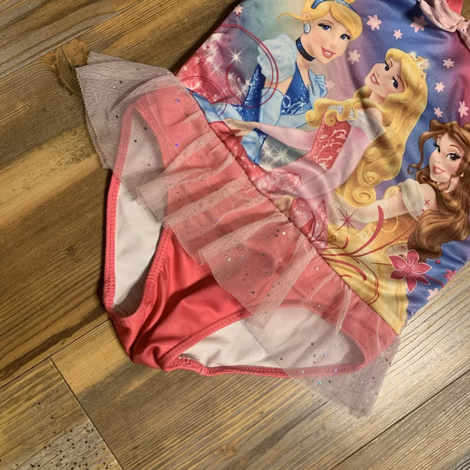 Traje de baño Princesa Disney Talla 4 - Rosa - Cenicienta Bella Durmiente y Bella Foto 2 de 4