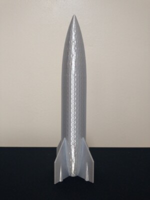 Retro Rocket Outer Space Spaceship Aircraft Model Sculpture 3D Print PICK COLOR