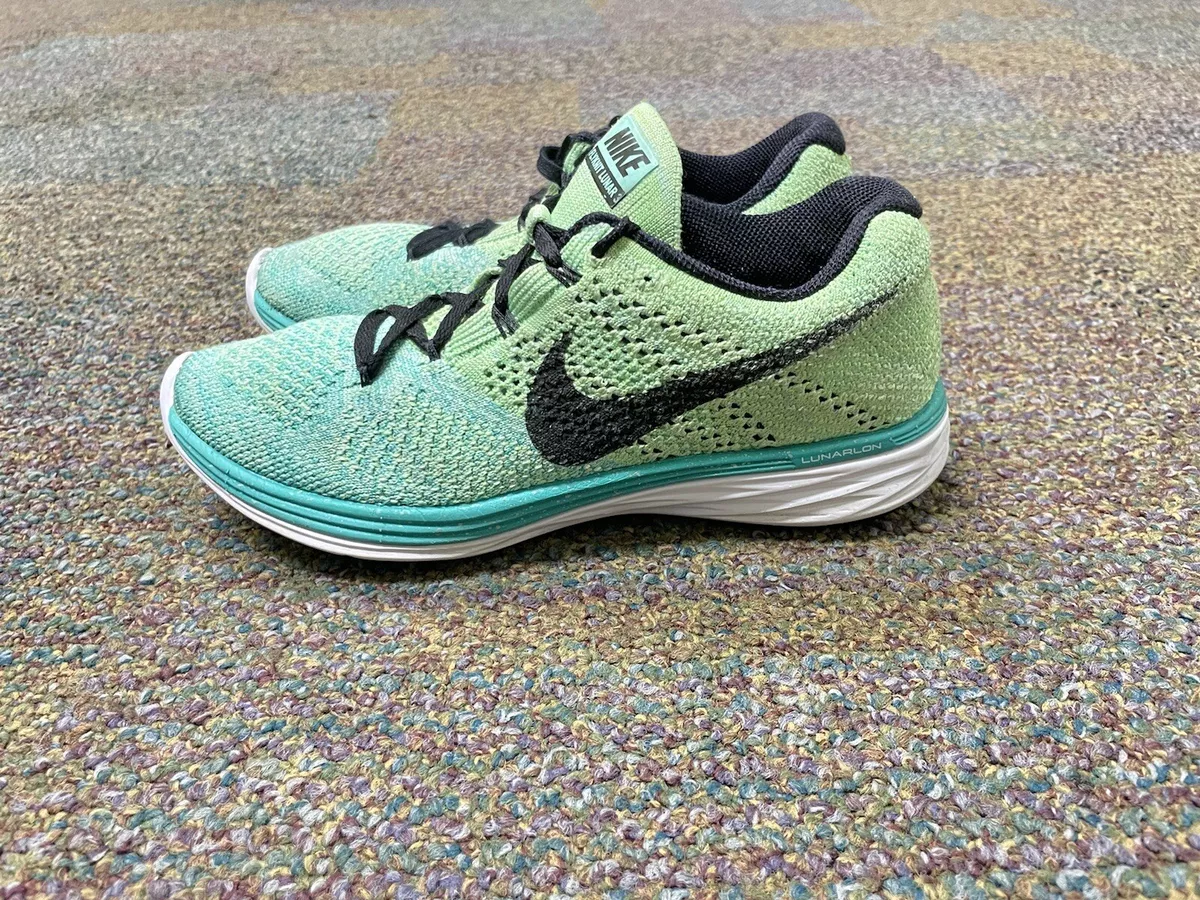 Nike Flyknit Lunar 3 “Green Glow” Women's 7 Athletic Running | eBay