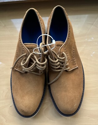 Cole Haan Mens GO-to Plain Toe Oxford | Golden Toffee Suede  display picture 2