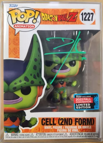 Funko POP! Cell (2nd Form) Dragon Ball Z #1227 [2022 Fall Convention][Auto][JSA]