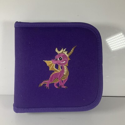 Official Spyro The Dragon Vintage CD Wallet Case PS1 Holds 14