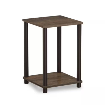 Turn N Tube Walnut/Brown Simple End Table