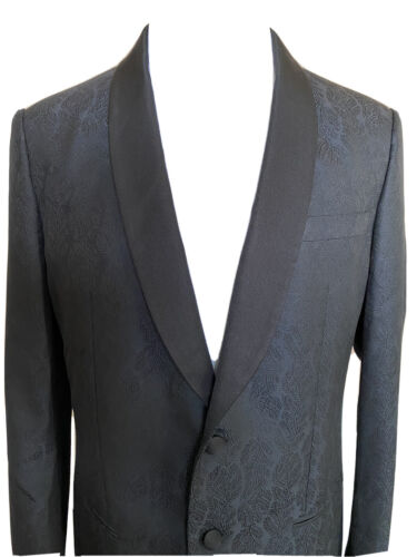 NWT $2895 Giorgio Armani Shawl Collar Blazer Jacket Blue 40R (50R) Italy WSM7H0 - Picture 2 of 10