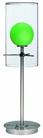 Lite Source Ls-2149ps/l/grn Burst Double Glass Table Lamp, Polished Steel With L on sale Lite Source Ls-2149ps/l/grn Burst Double Glass Table Lamp, Polished Steel With L on sale