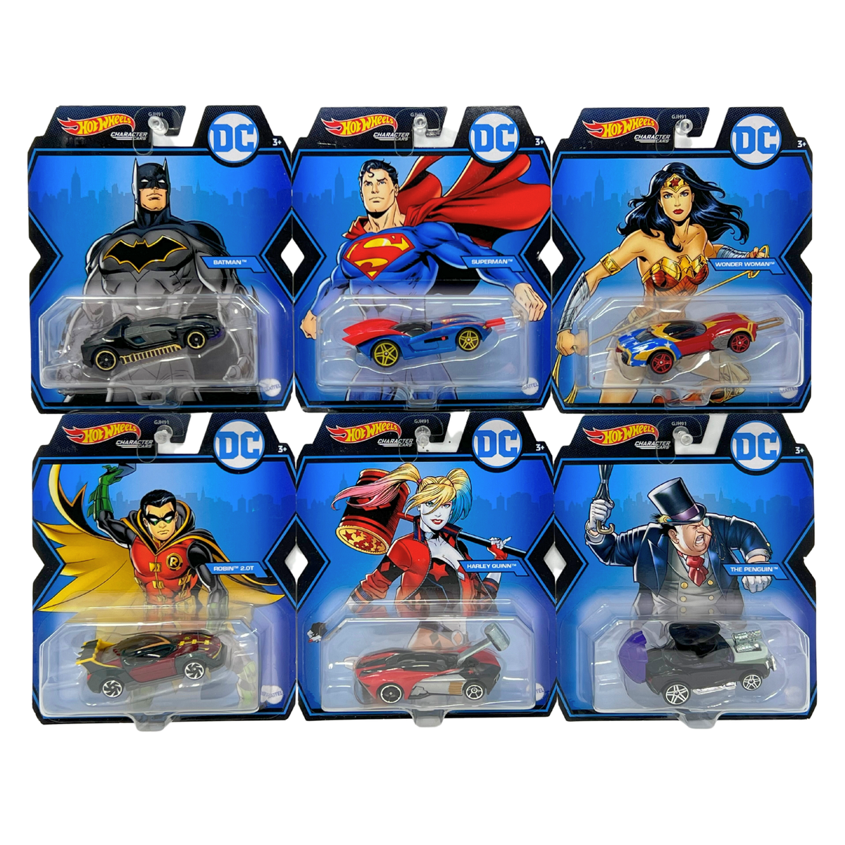 Hot Wheels DC Comics Characters Cars 1:64 Diecast Set of 6 | eBay