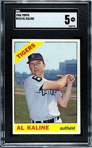 1966 Topps AL KALINE Detroit Tigers #410 SGC 5 EX Condition