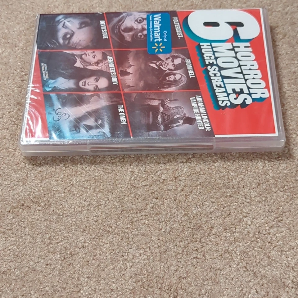 6 Horror Movies (6 DVD Set) Poltergeist, The Omen, From Hell, Devil's Due. New Foto 3 de 4