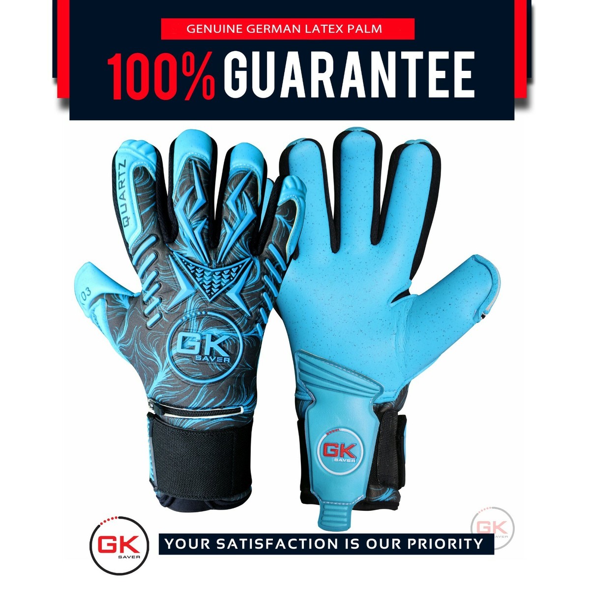 Unisex Professional Football Goalkeeper Gloves High Quality Latex Non - Foto 5