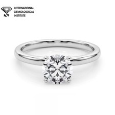 IGI Certified 2.00ct D/VS Lab Grown Diamond Solitaire Engagement Ring Platinum