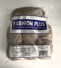 NEW! FASHION PLUS Mill-End Assortment Yarn - 14 oz - Mixed Fibers - 4 Skeins
