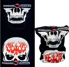 Halloween Gaiter SKELETON SKULL FLAMES FACE MASK Scarf Hat Seamless Bandana Wrap