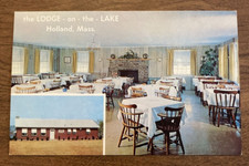 Vintage The Lodge on the Lake Restaurant Lounge Holland Massachusetts MA P8d