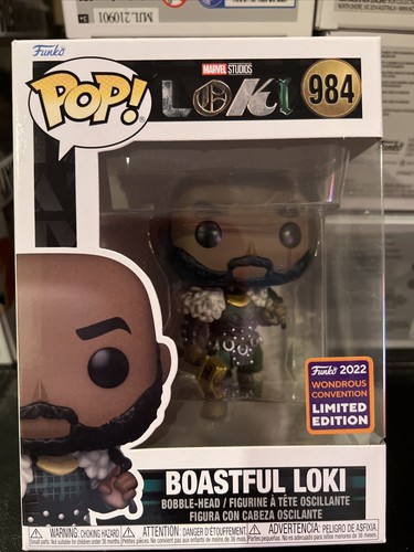 Funko POP Marvel Boastful Loki # 984 Wondrous Convention 2022 Limited Edition | eBay