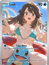 LoveangelGames-Season 2- Custom Card- Waifu Universe- Leaf Tidal Wave UR