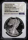 2016-W $1 Proof American Silver Eagle NGC PF 69 UC | Lettered Edge 30th Anniv