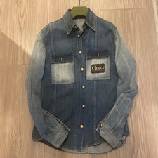 Gucci denim shirt with gold buttons, size 48, 623229 #QYIFUV