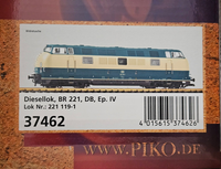 Piko 37462 G Diesellok BR 221 DB Bl/Beige, Ep. IV - NEU ***619